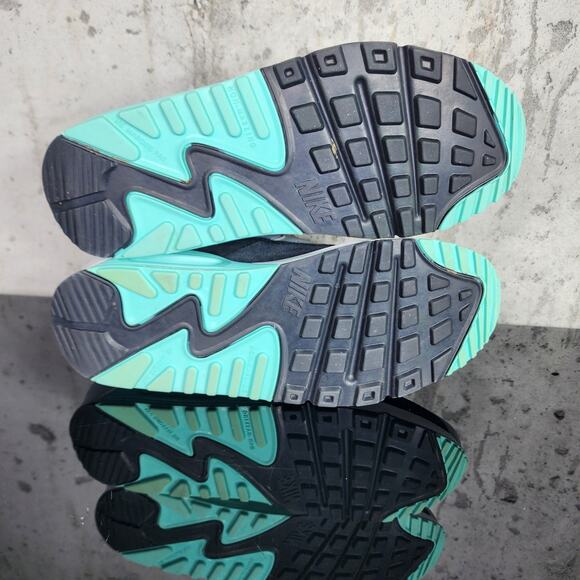 Nike Air Max 90 Hyper Turquoise Youth 6.5Y Fits Women’s 8 Sneakers - Picture 4 of 5